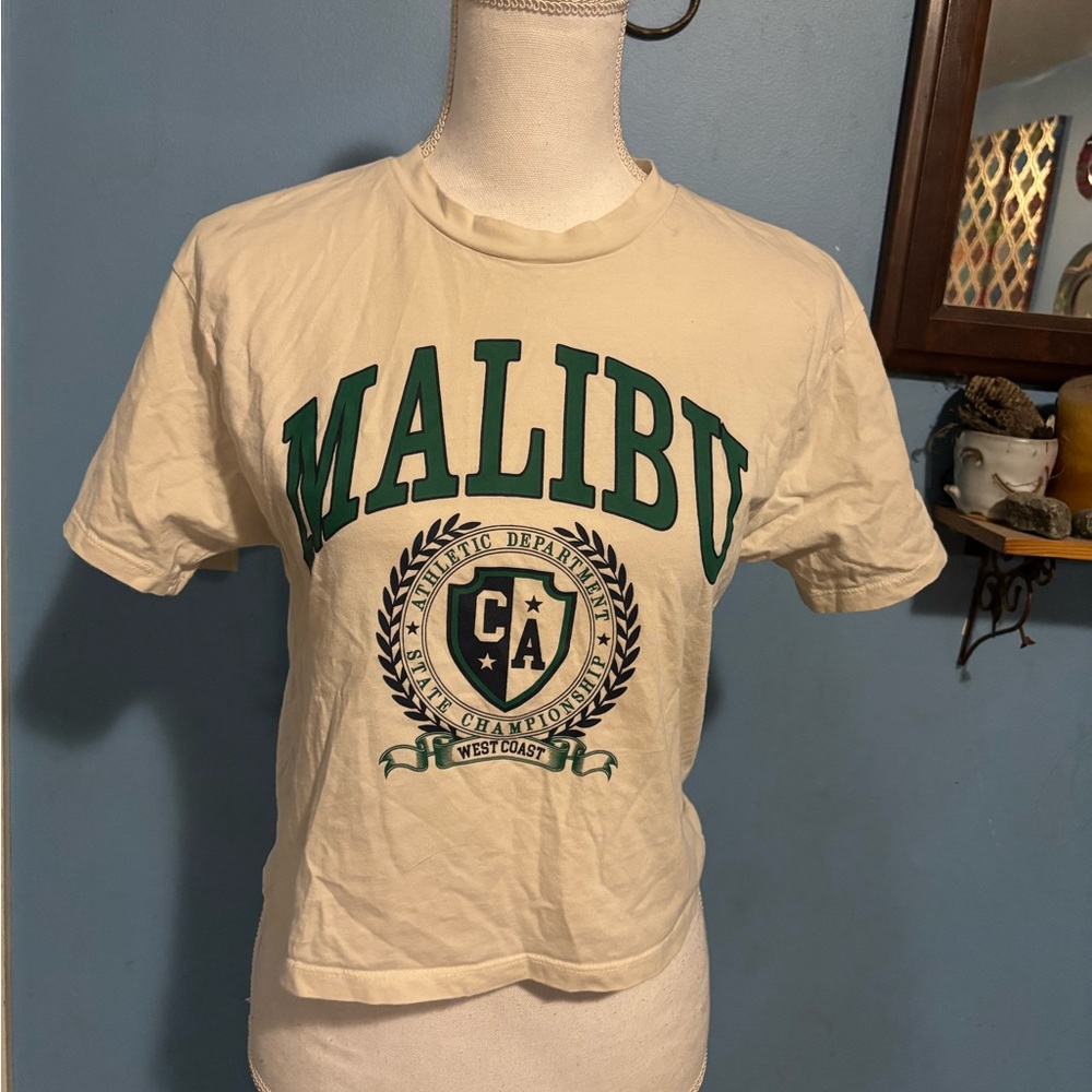 House of Cotton, Cropped, Malibu California, T-Shirt
